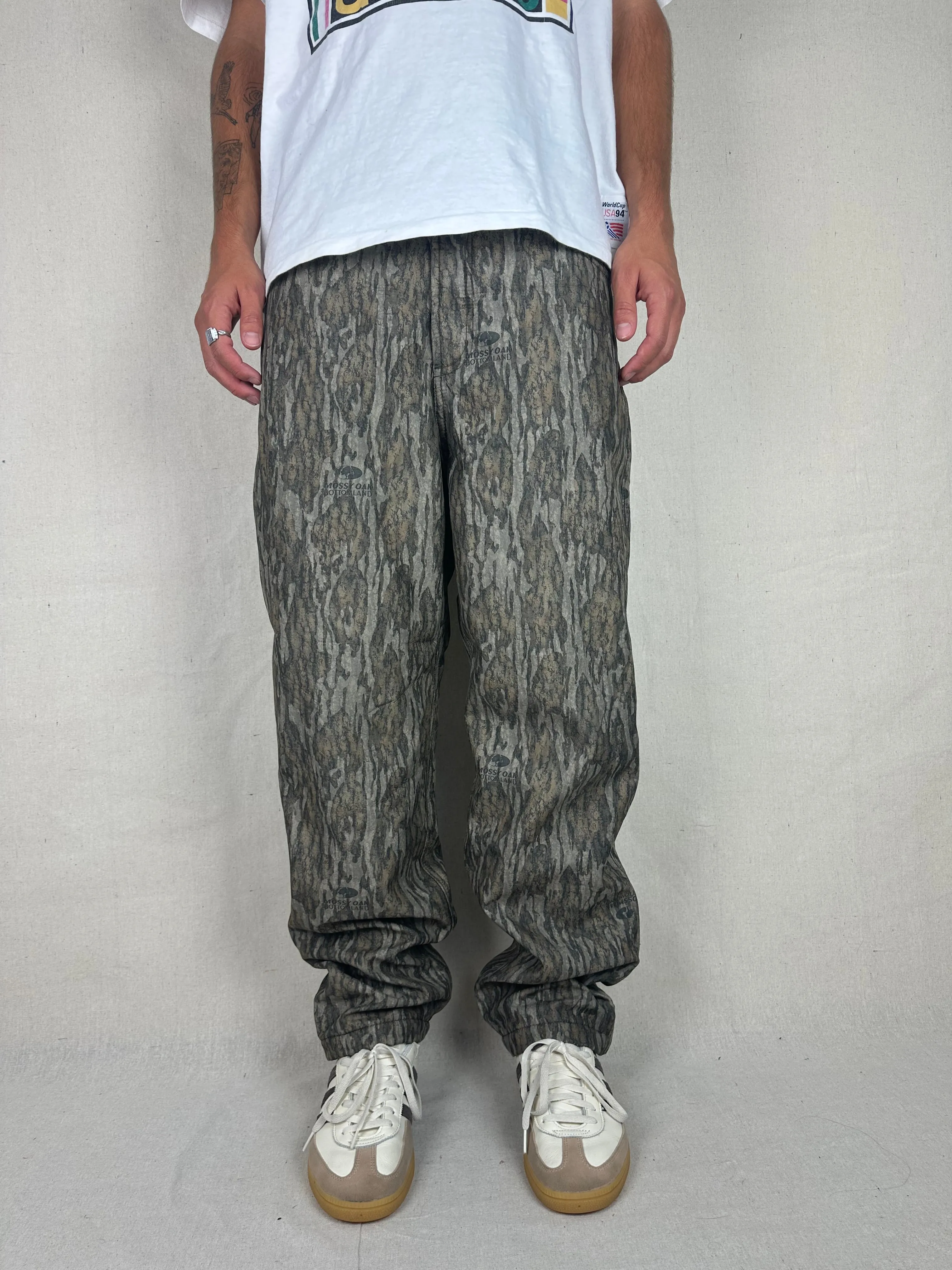 90's Realtree Camo Vintage Soft Fleece Lined Pants Size 32/34x30