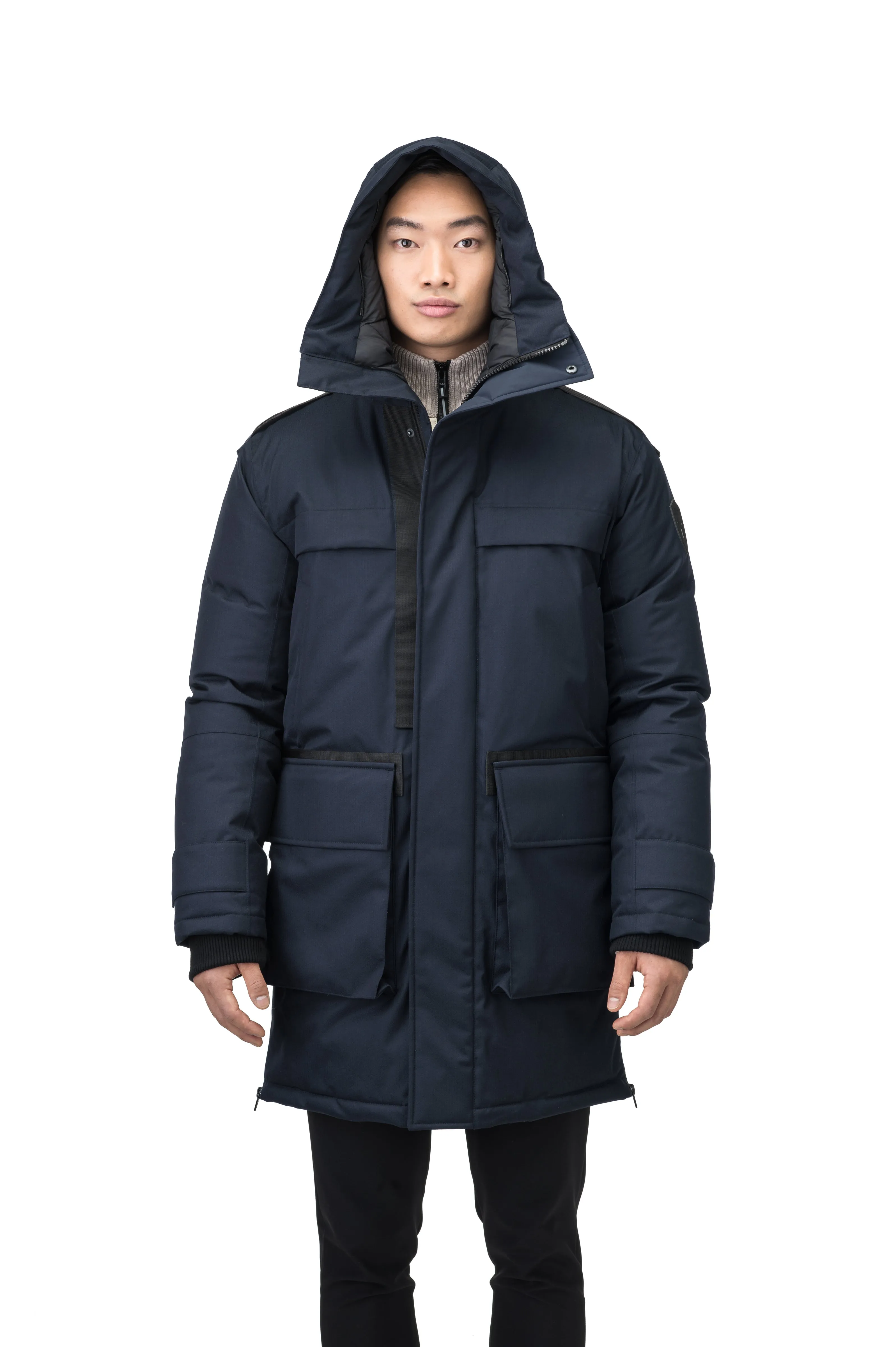 Alum Men's Long Parka Navy