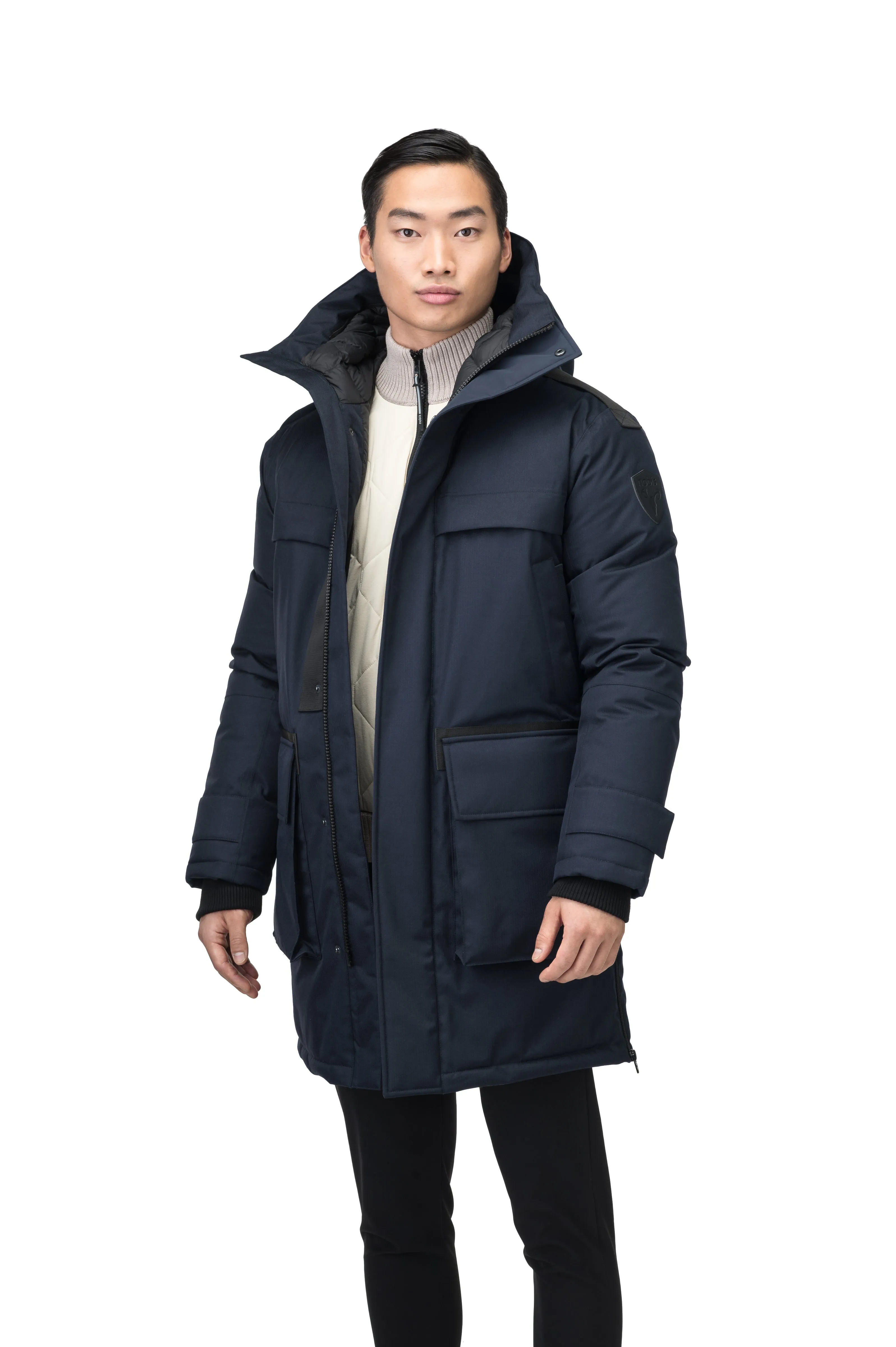 Alum Men's Long Parka Navy