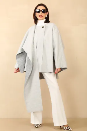 ANNABELLE CAPE COAT - GREY