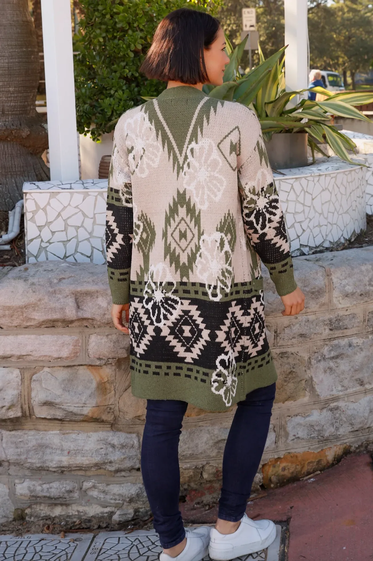 Aztec Knitted Coat