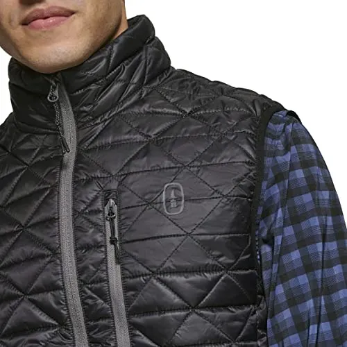 Bass Outdoor Men's Quilted Light Weight Packable Puffer, Dark Brown Vest