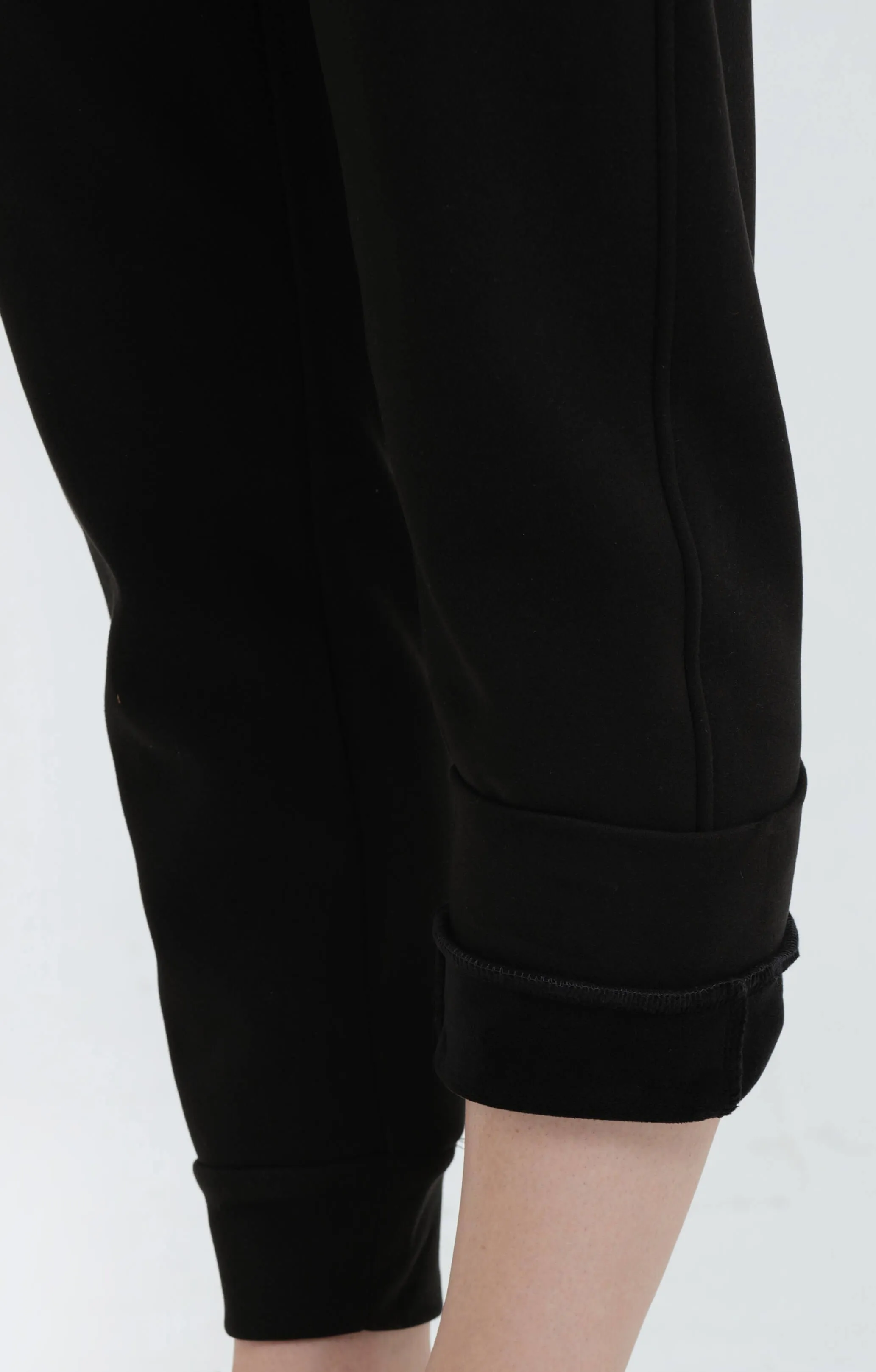 Black Soft Fleece Winter Jogger