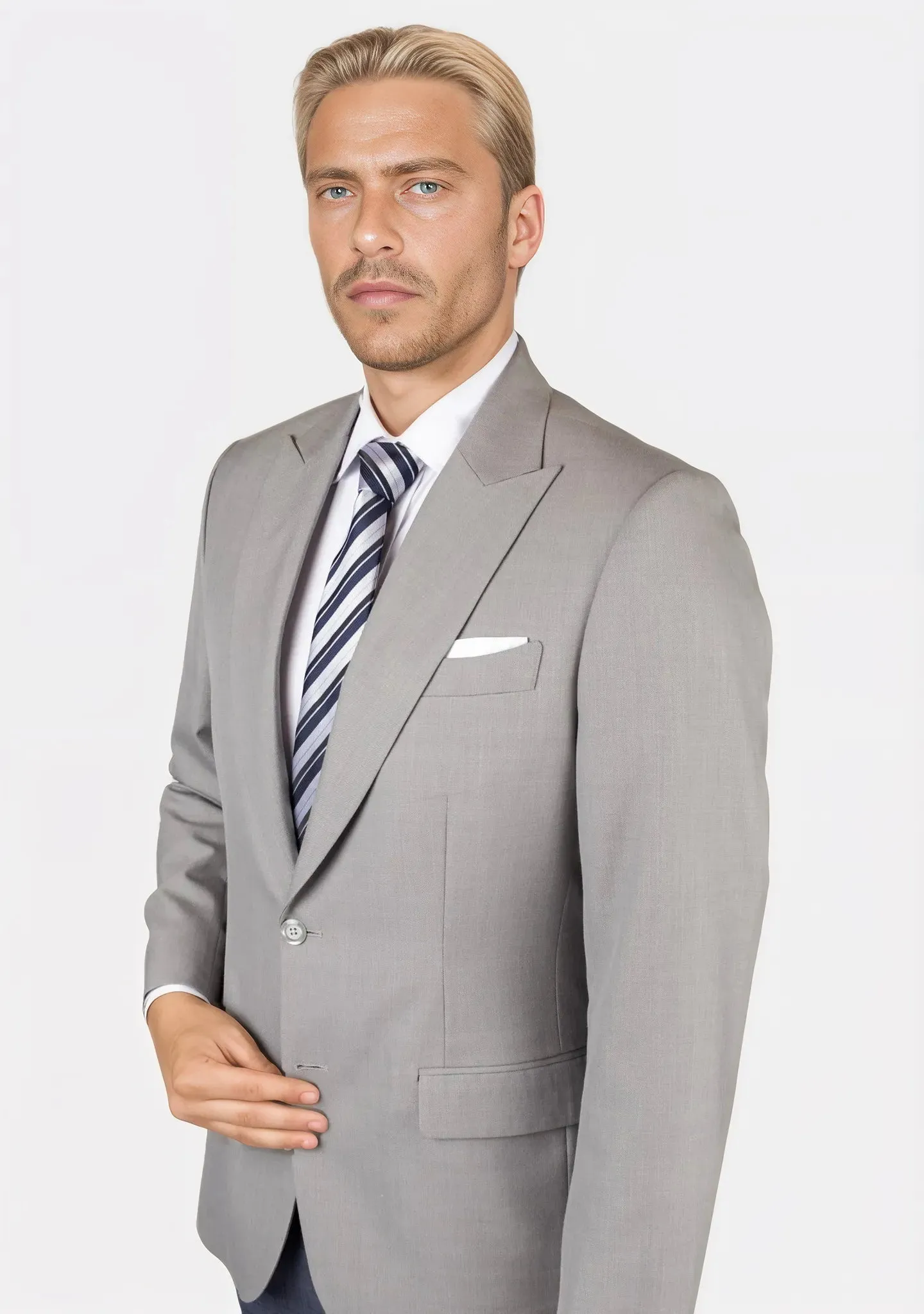 Bryant Harbor Grey Sharkskin Jacket