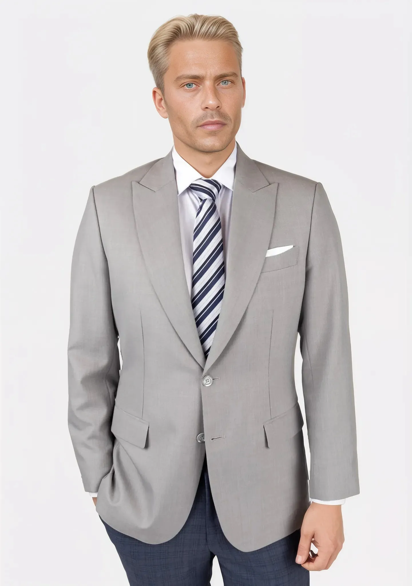 Bryant Harbor Grey Sharkskin Jacket