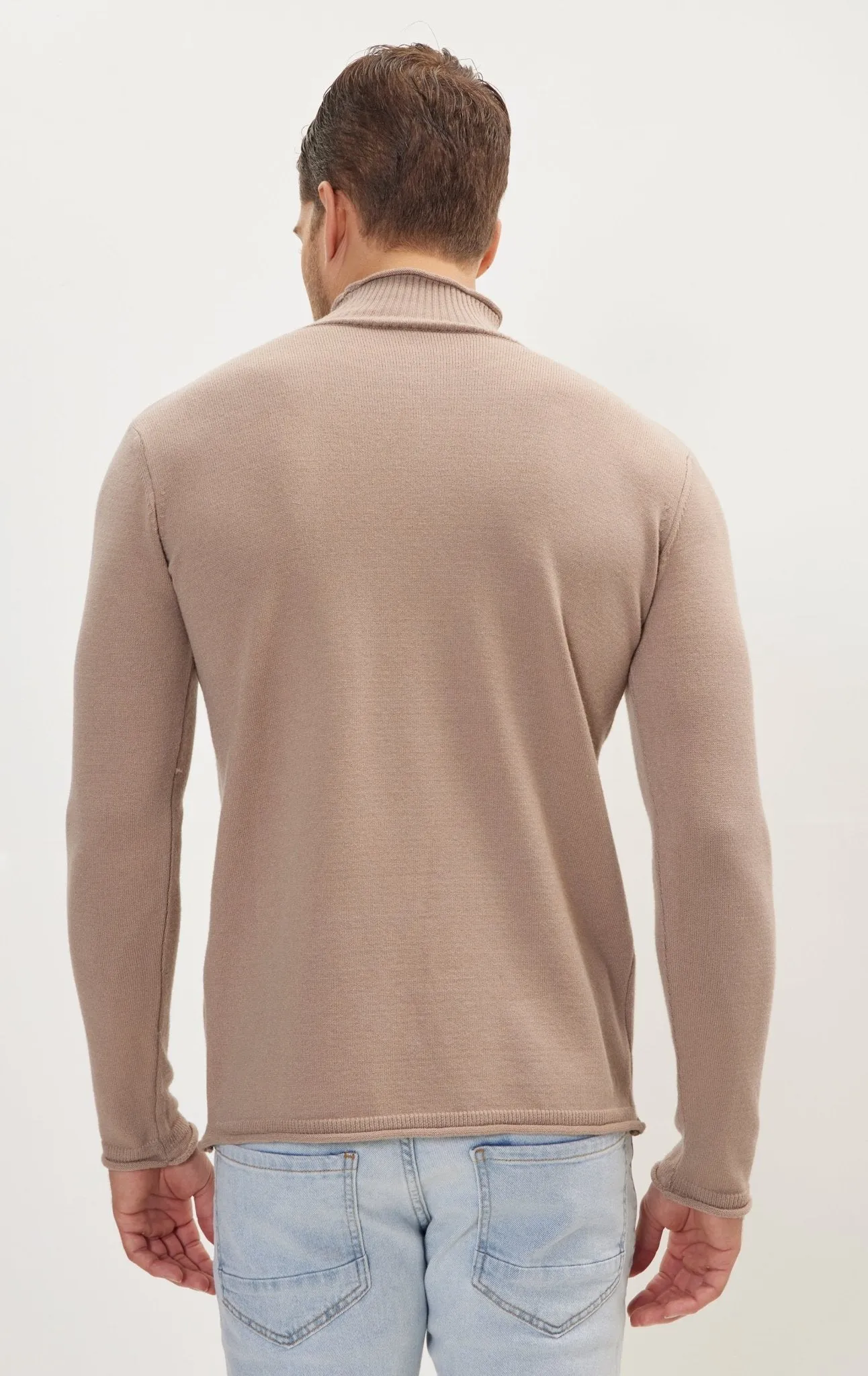 Classic Mock Neck Sweater - Vizon