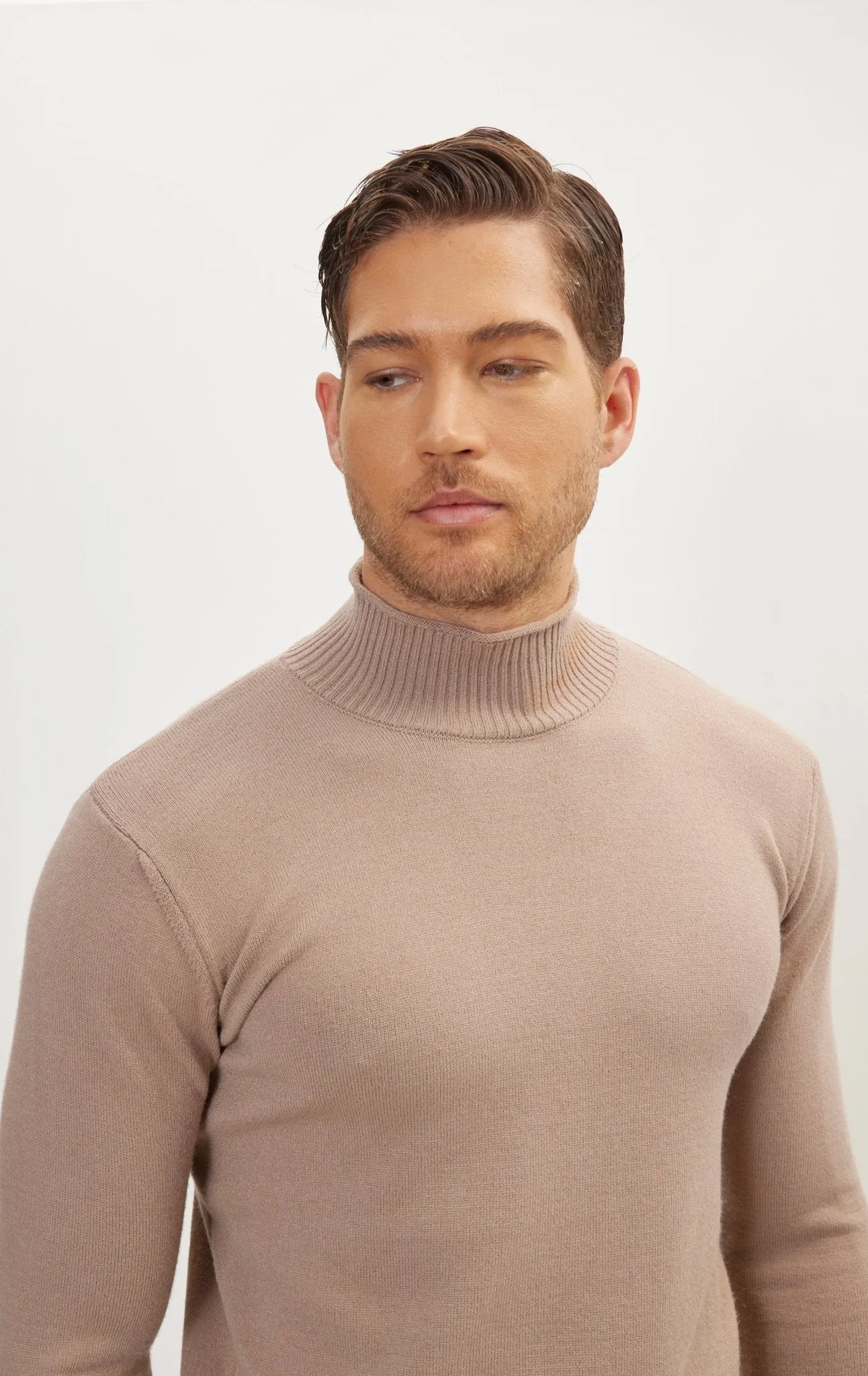 Classic Mock Neck Sweater - Vizon