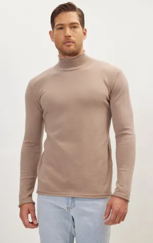 Classic Mock Neck Sweater - Vizon