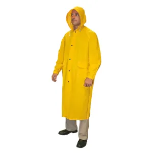 Cordova Safety RC35Y3XL RENEGADE 49" 2-Piece Rain Coat, PVC/Polyester Fabric, 3XL