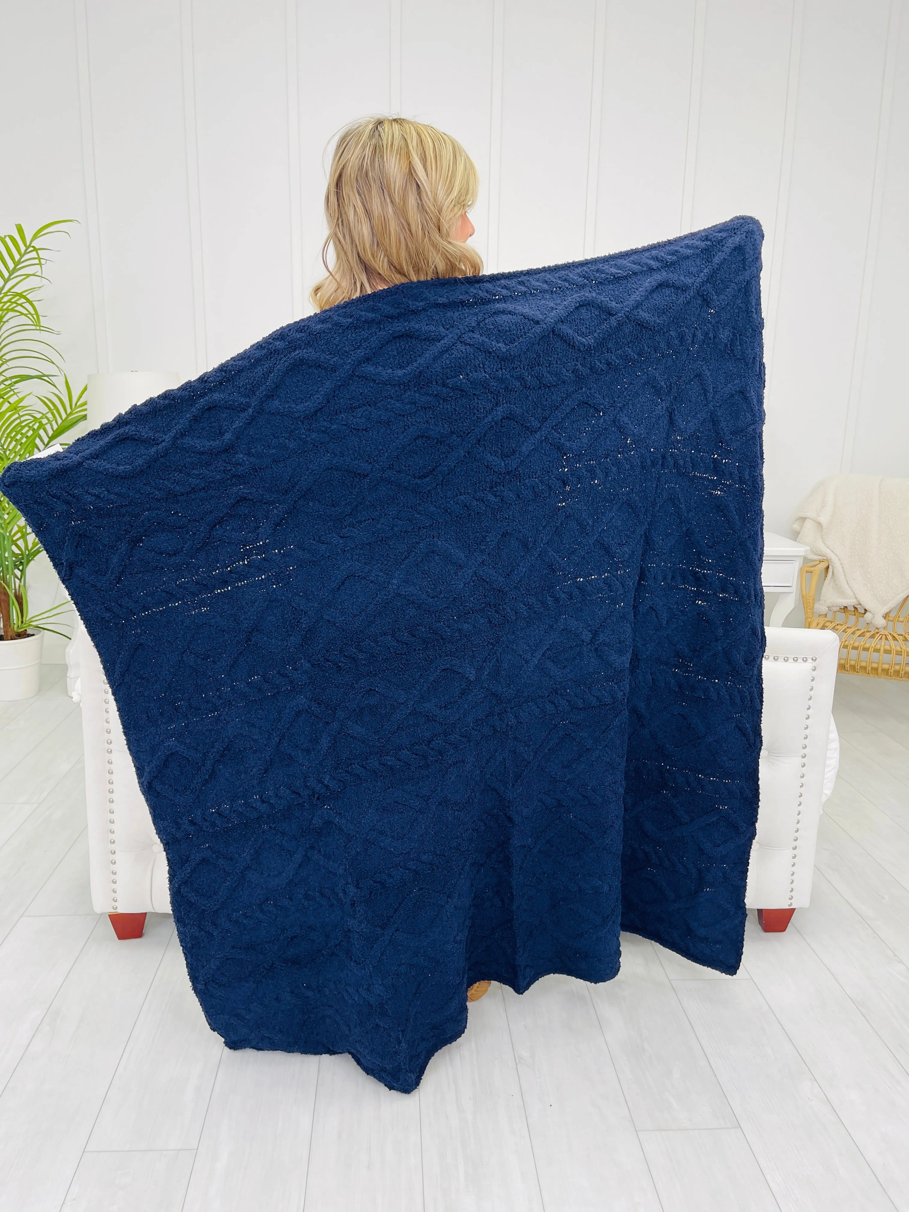 Cozy Knitted Blanket- Multiple Colors!