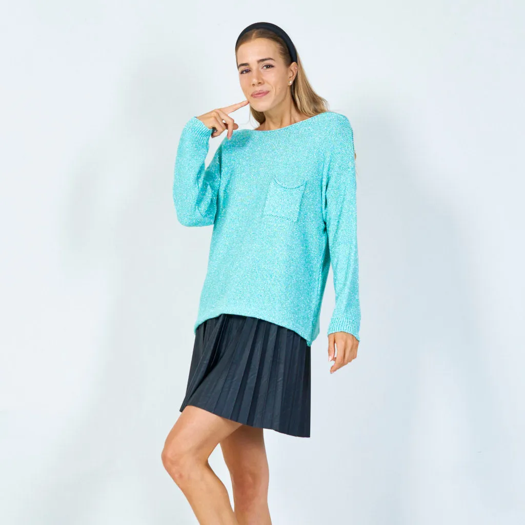 Cozy pocket-knit cover up sweater wholesale