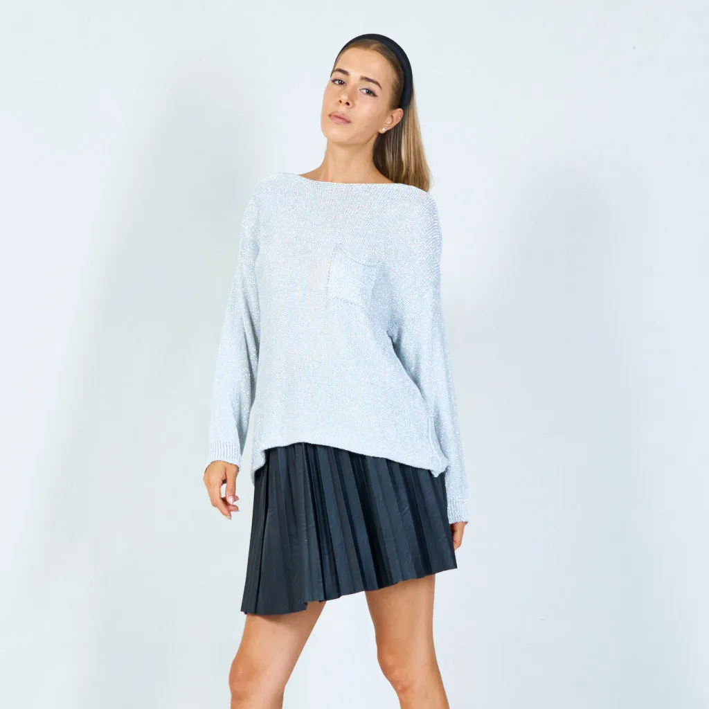 Cozy pocket-knit cover up sweater wholesale