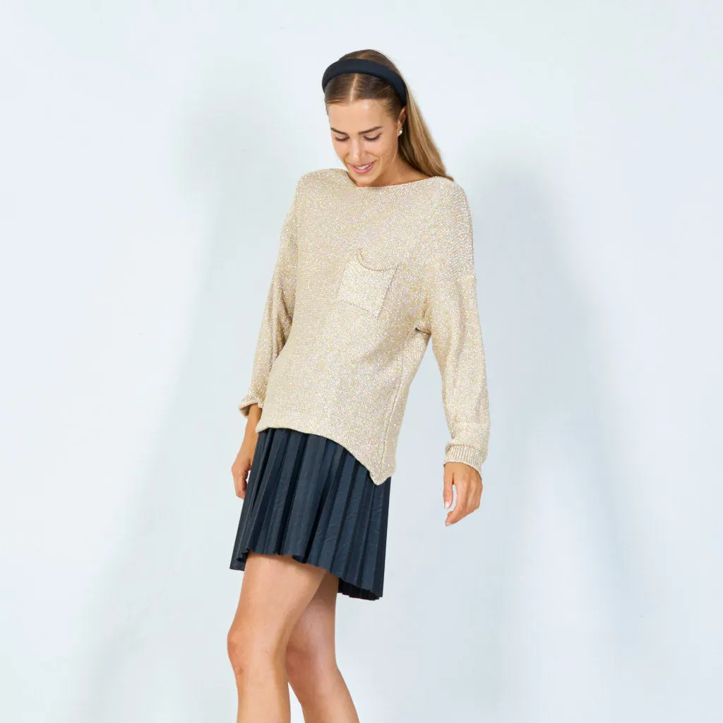 Cozy pocket-knit cover up sweater wholesale