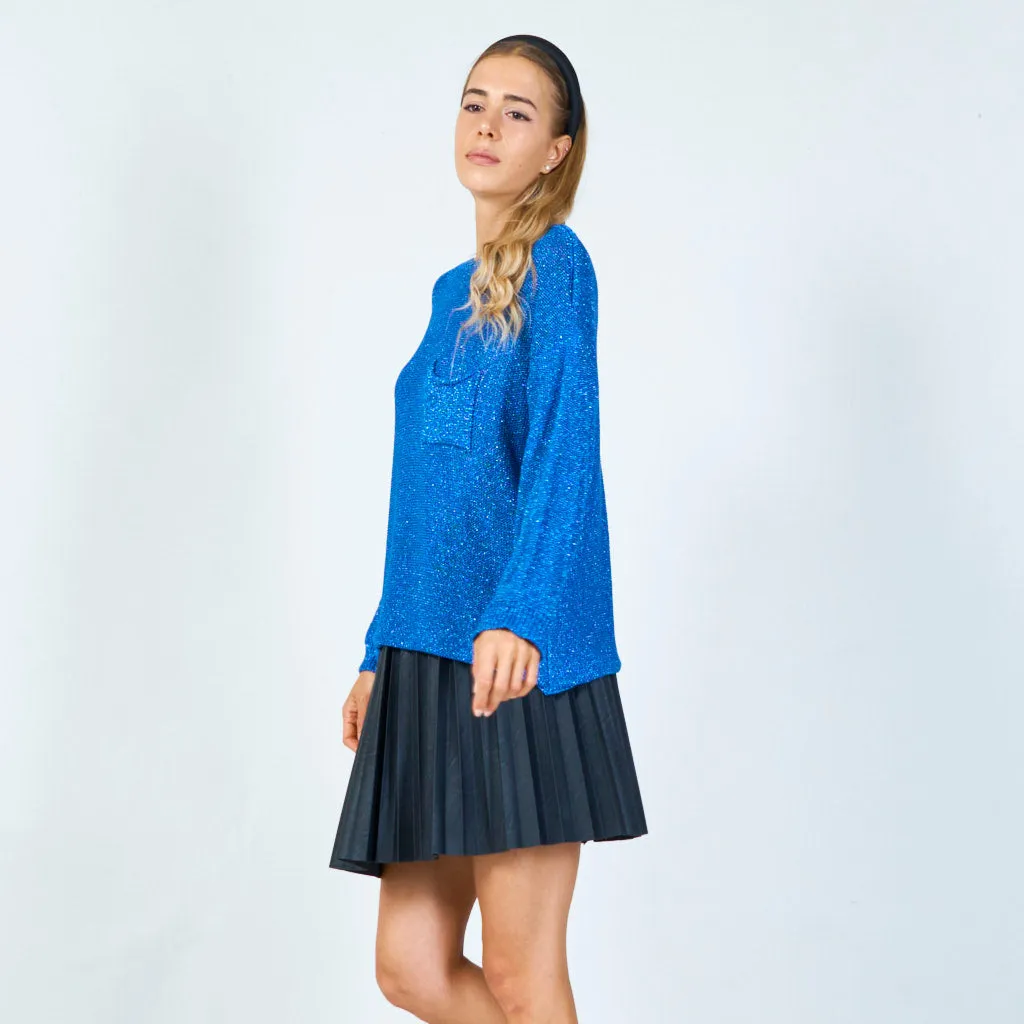 Cozy pocket-knit cover up sweater wholesale