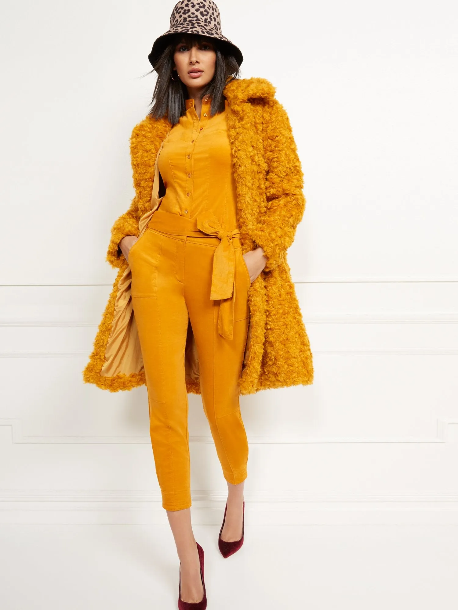 Curly Faux-Fur Coat