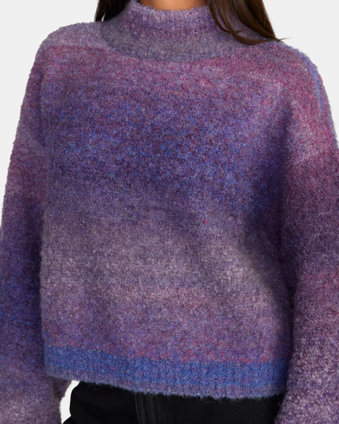 Dream Cycle Turtleneck Sweater - Lavender