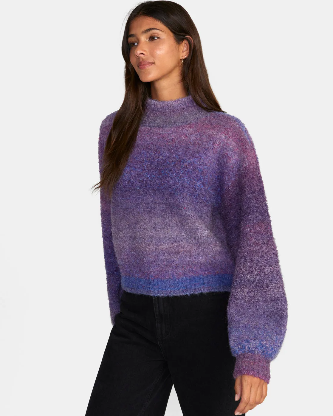 Dream Cycle Turtleneck Sweater - Lavender