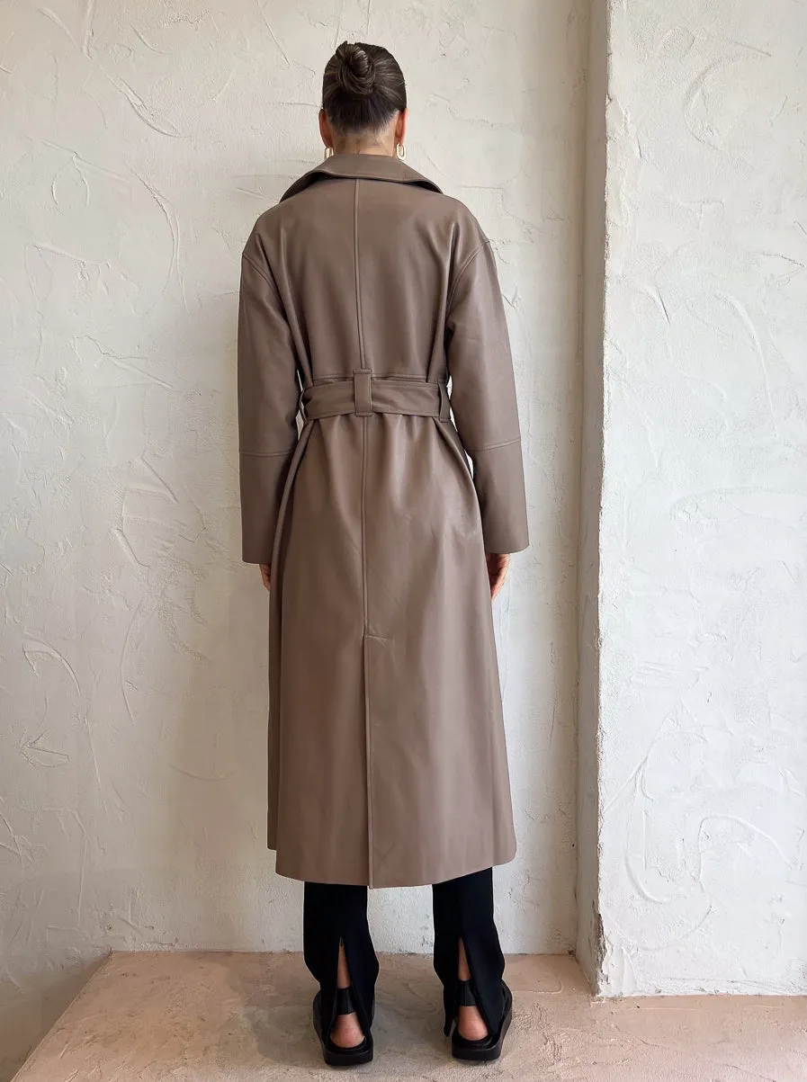 Elka Collective Bamford Trench in Taupe