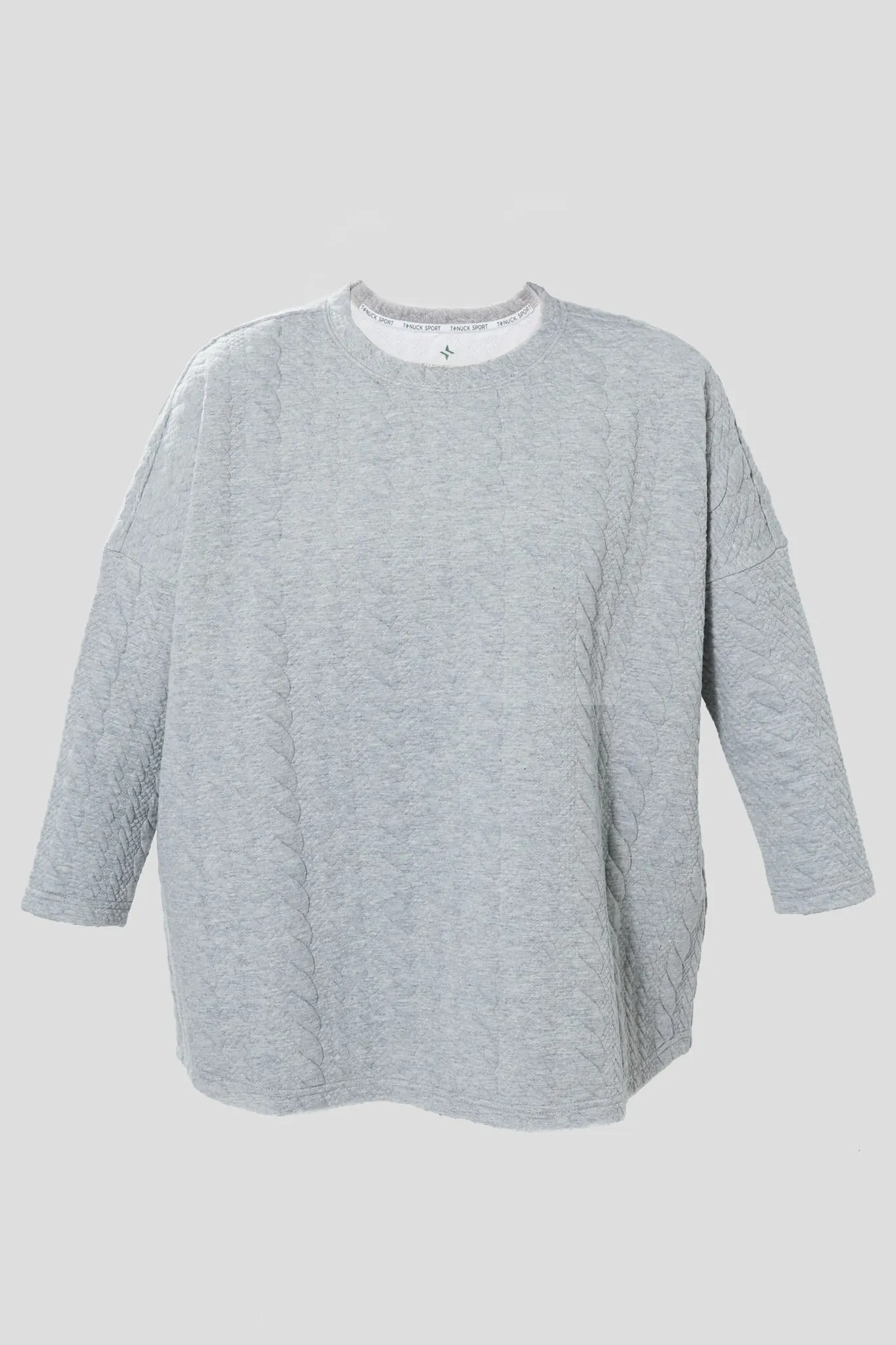 Gray Cable Ally Swing Sweatshirt