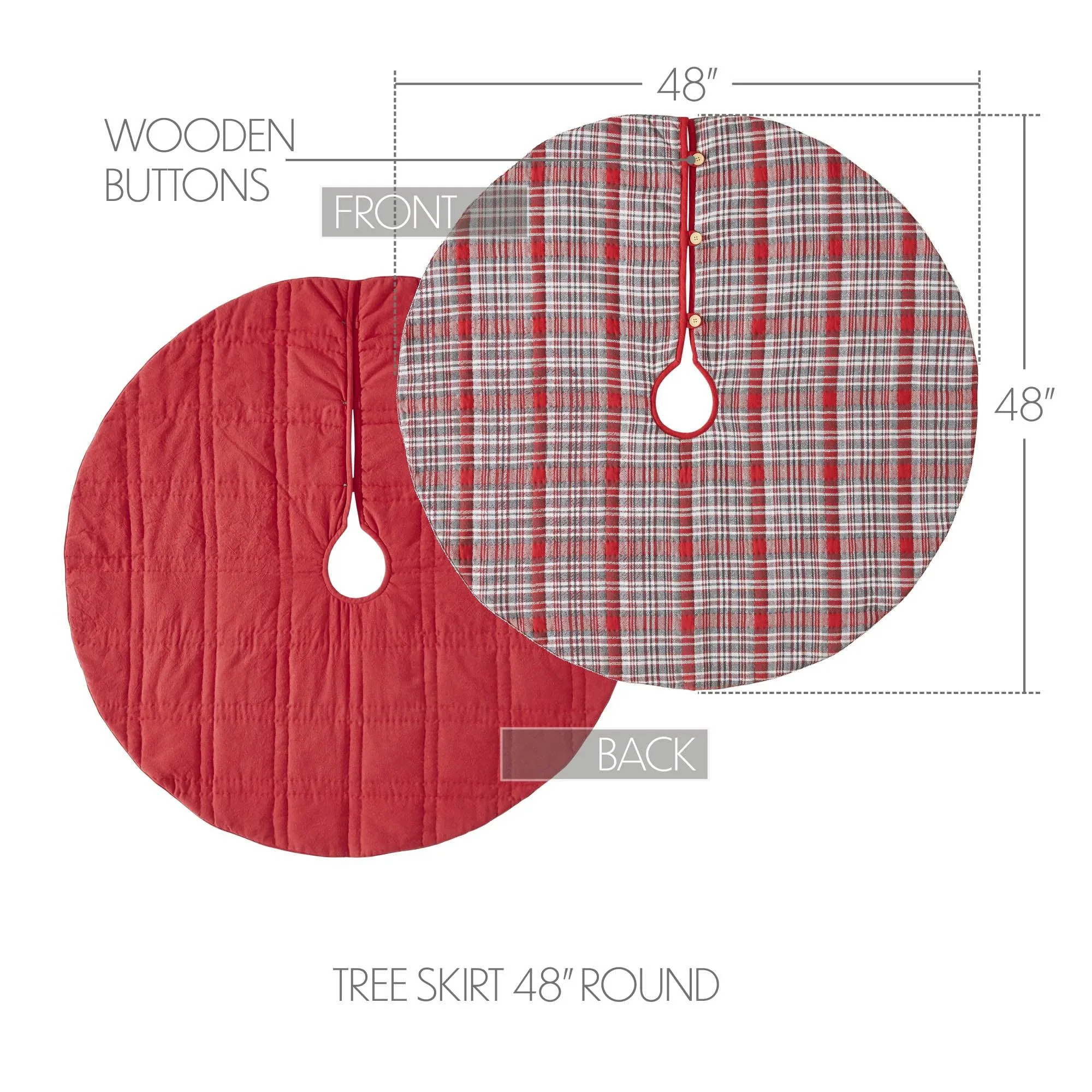 Gregor Plaid Tree Skirt 48