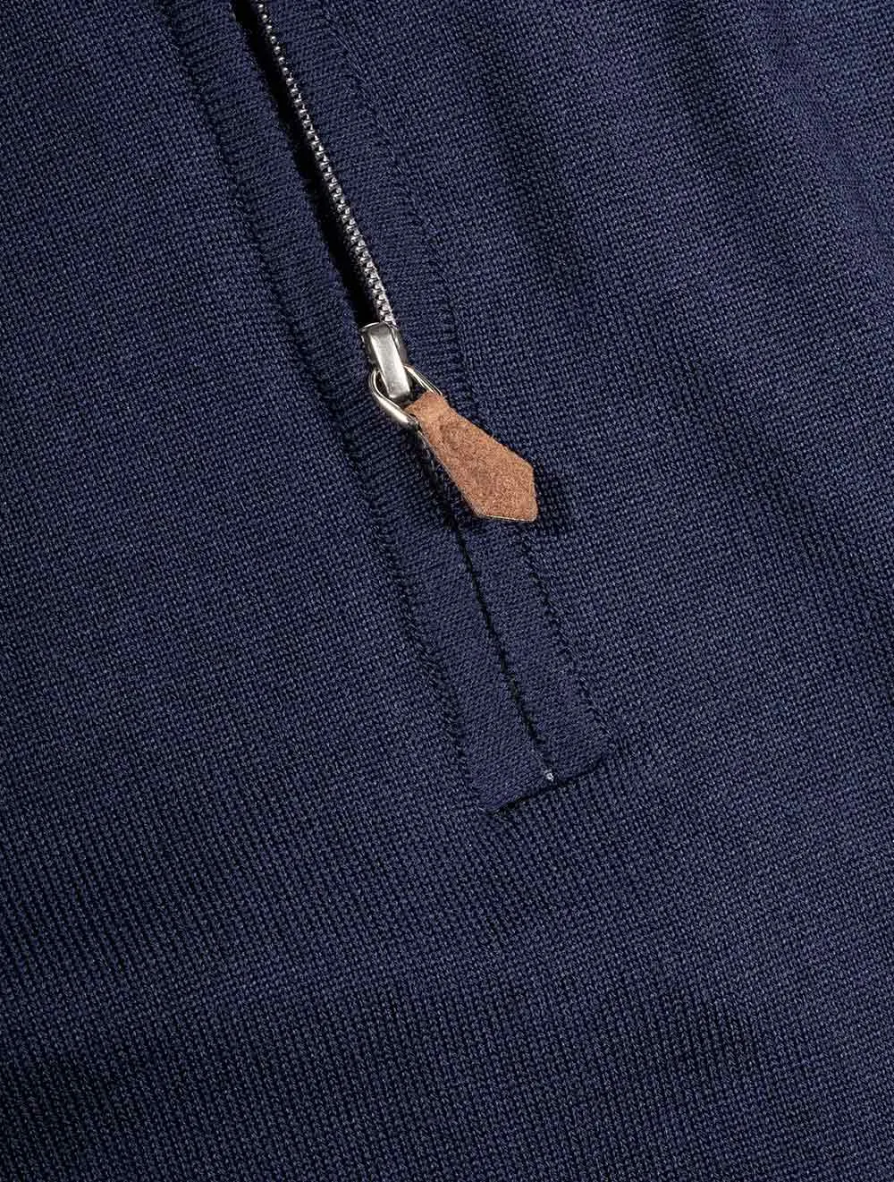 Half Zip Jumper Blue