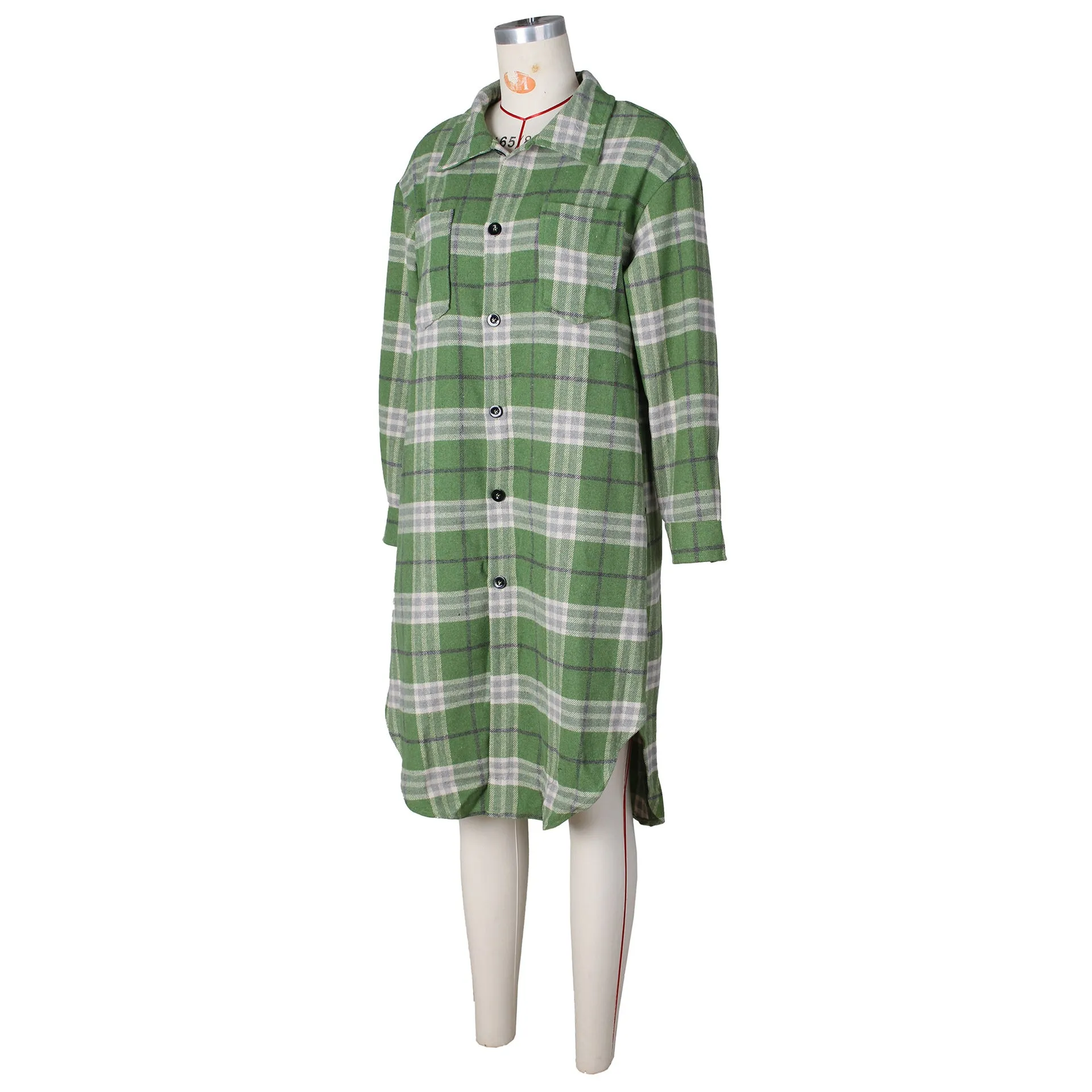 MB FASHION LONG SLEEVE FLANNEL OUTERWEAR 0648LY