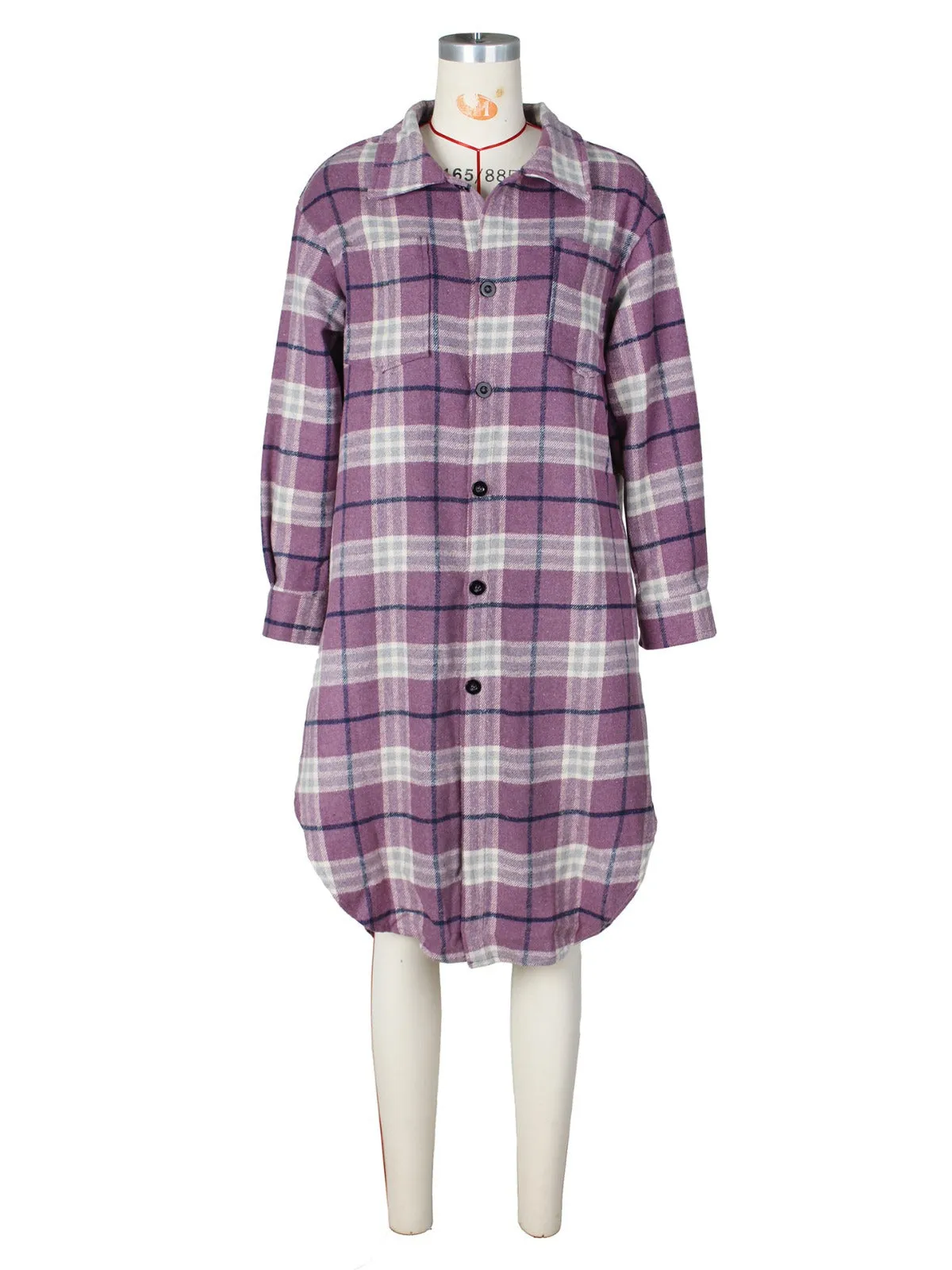 MB FASHION LONG SLEEVE FLANNEL OUTERWEAR 0648LY