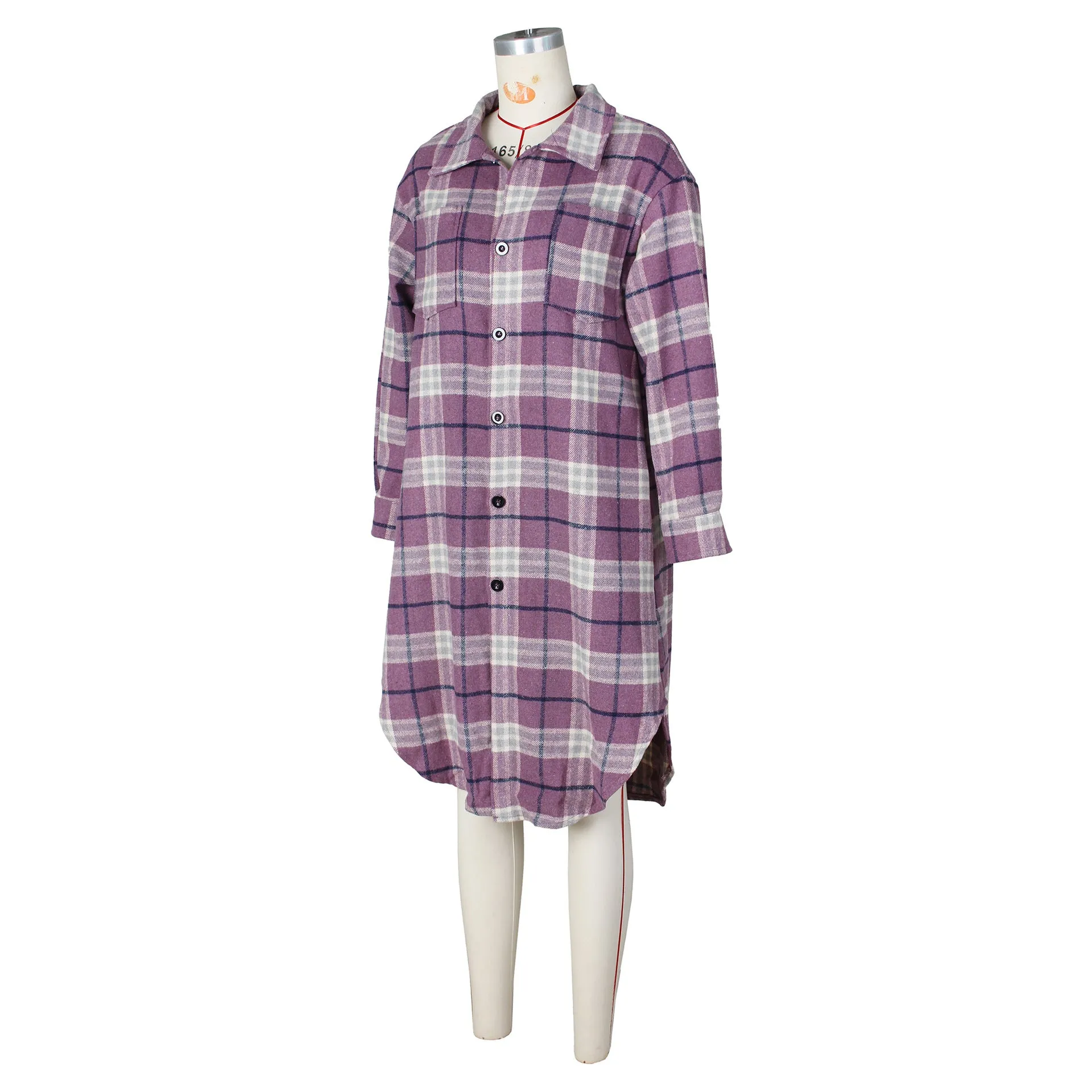 MB FASHION LONG SLEEVE FLANNEL OUTERWEAR 0648LY