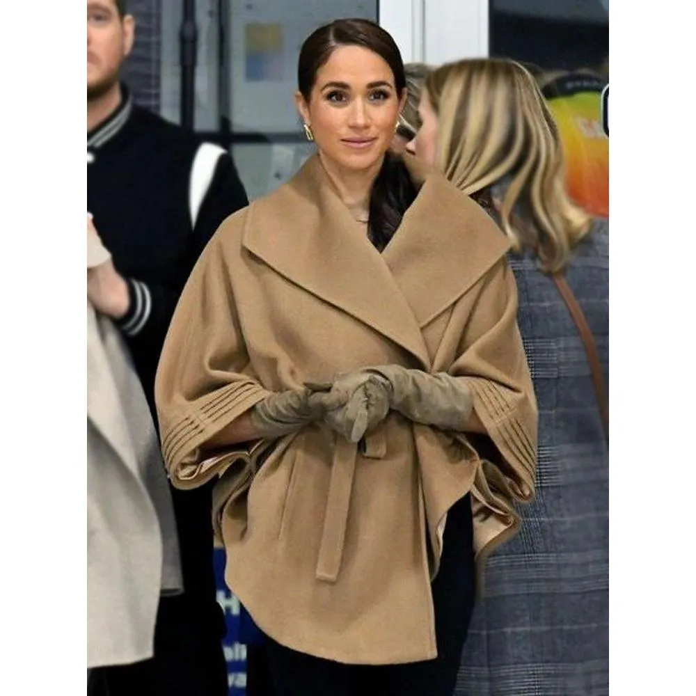 Meghan Markle Sentaler Cape Coat