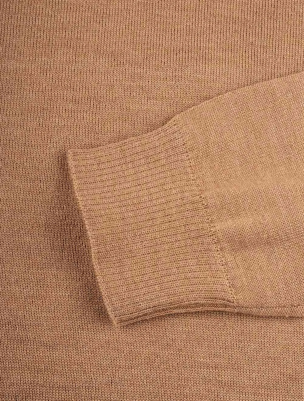 Merino Wool Halfzip Tan