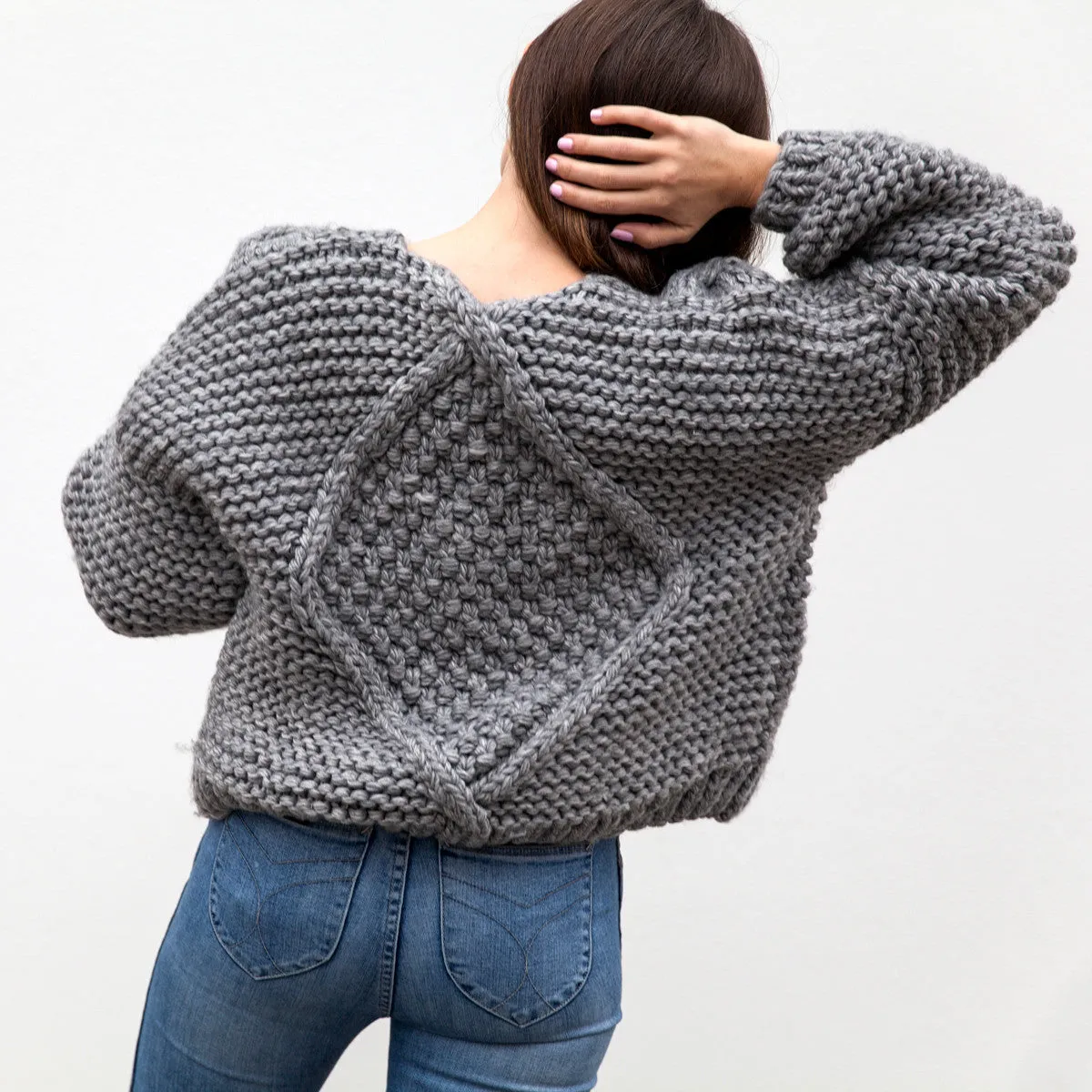 Nia Cable Hand Knitted Cardigan