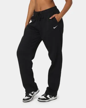 Nike Women's Nike Sportswear Essential Mid-Rise Fleece Pants Black/White