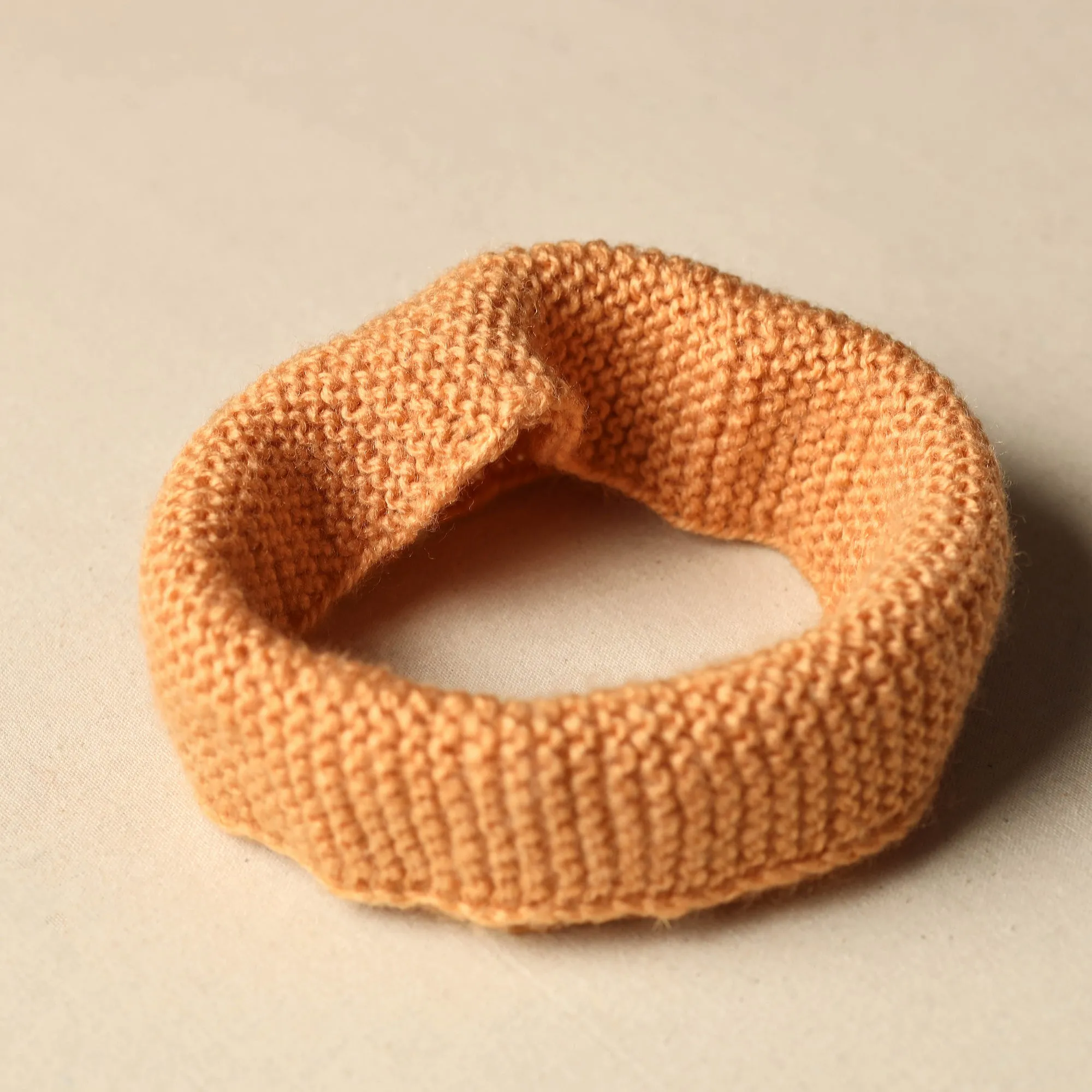 Orange - Kumaun Hand Knitted Woolen Warm Headband 41