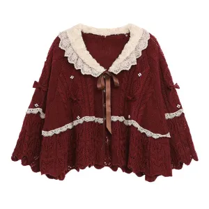 Ruffled Doily Red Cape