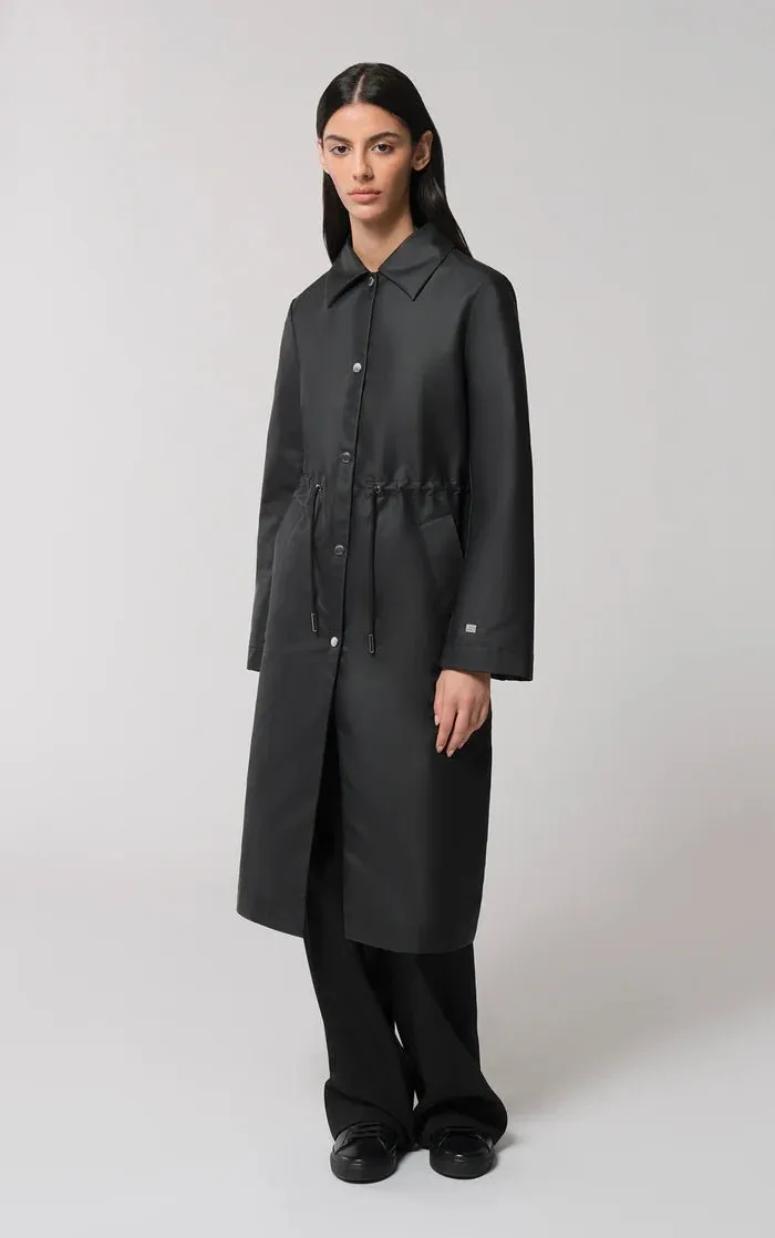 SOIA&KYO SIMONE - Semi-Fitted Raincoat With Detachable Hood