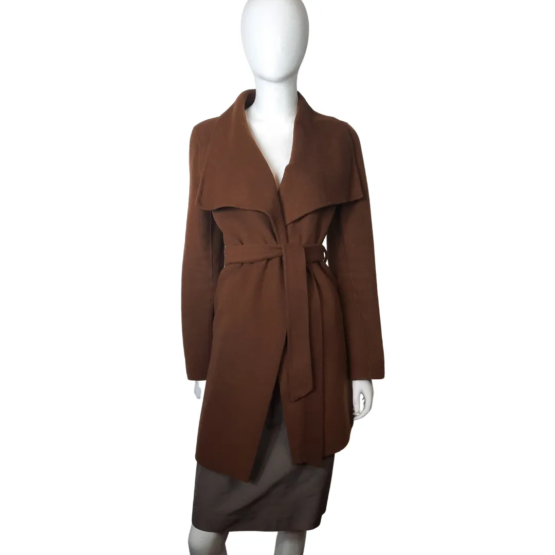 T Tahari Wool Blend Blanket Wrap Jacket Size L