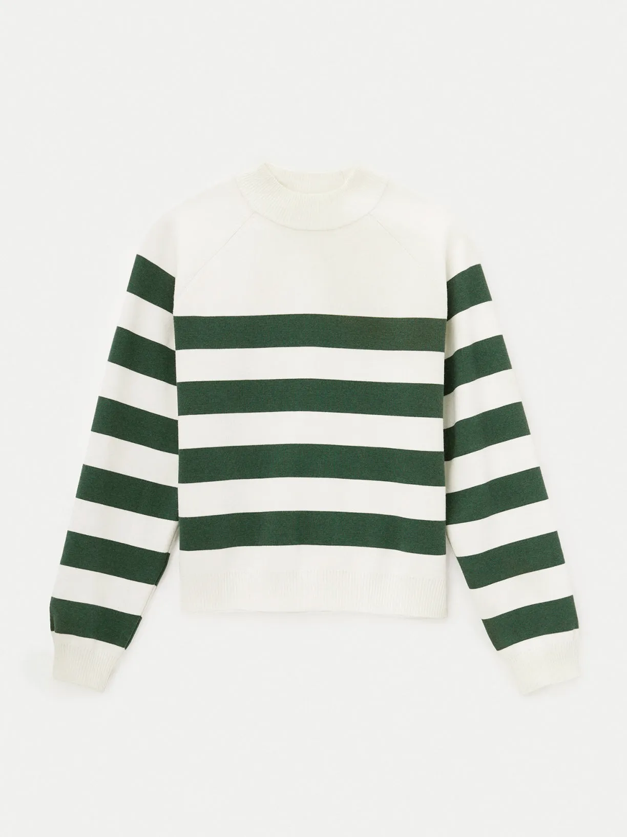 The Compact Mock Neck Sweater in Dark Green