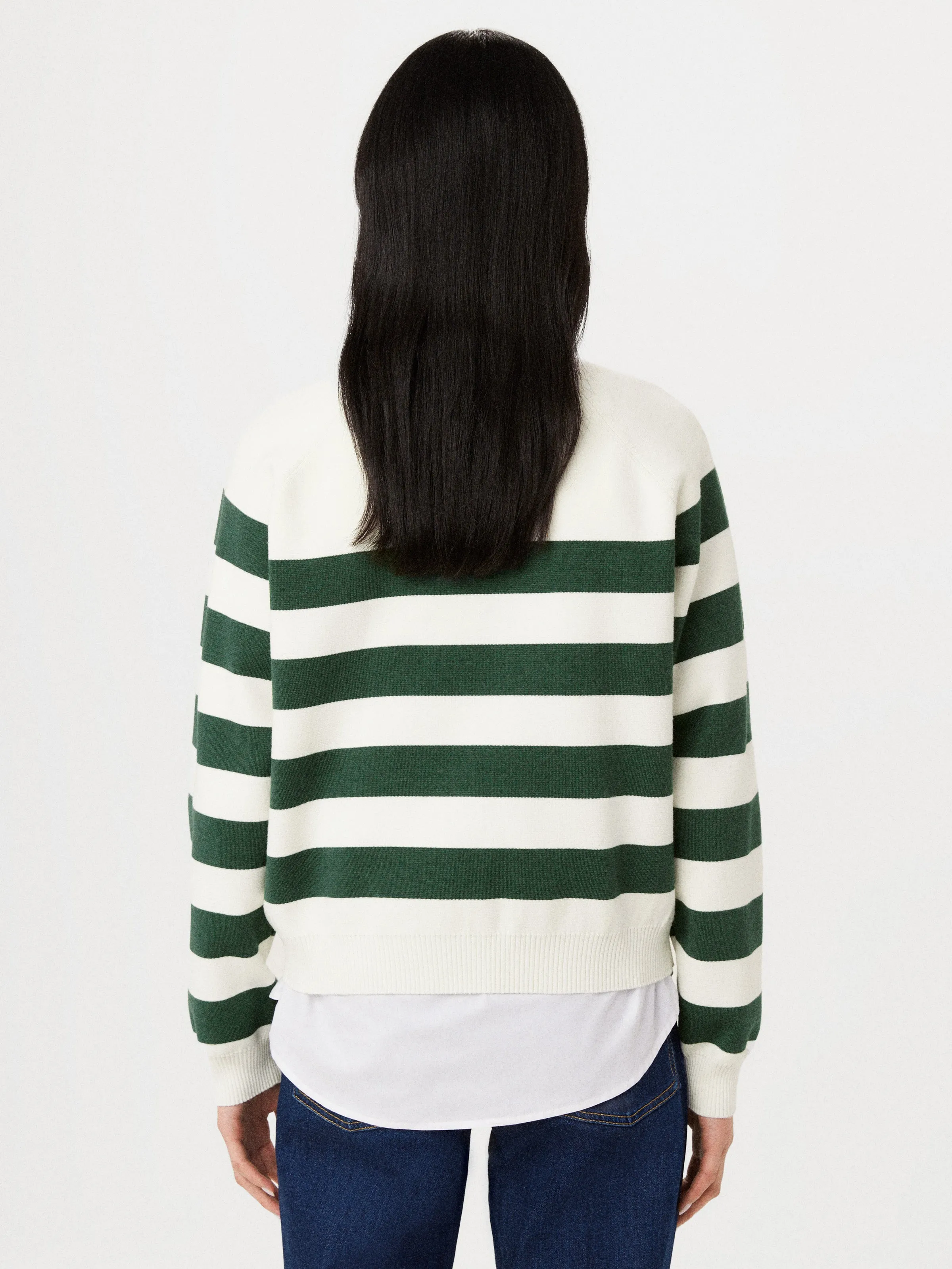 The Compact Mock Neck Sweater in Dark Green