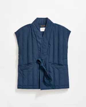 Tie Front Quilted Vest