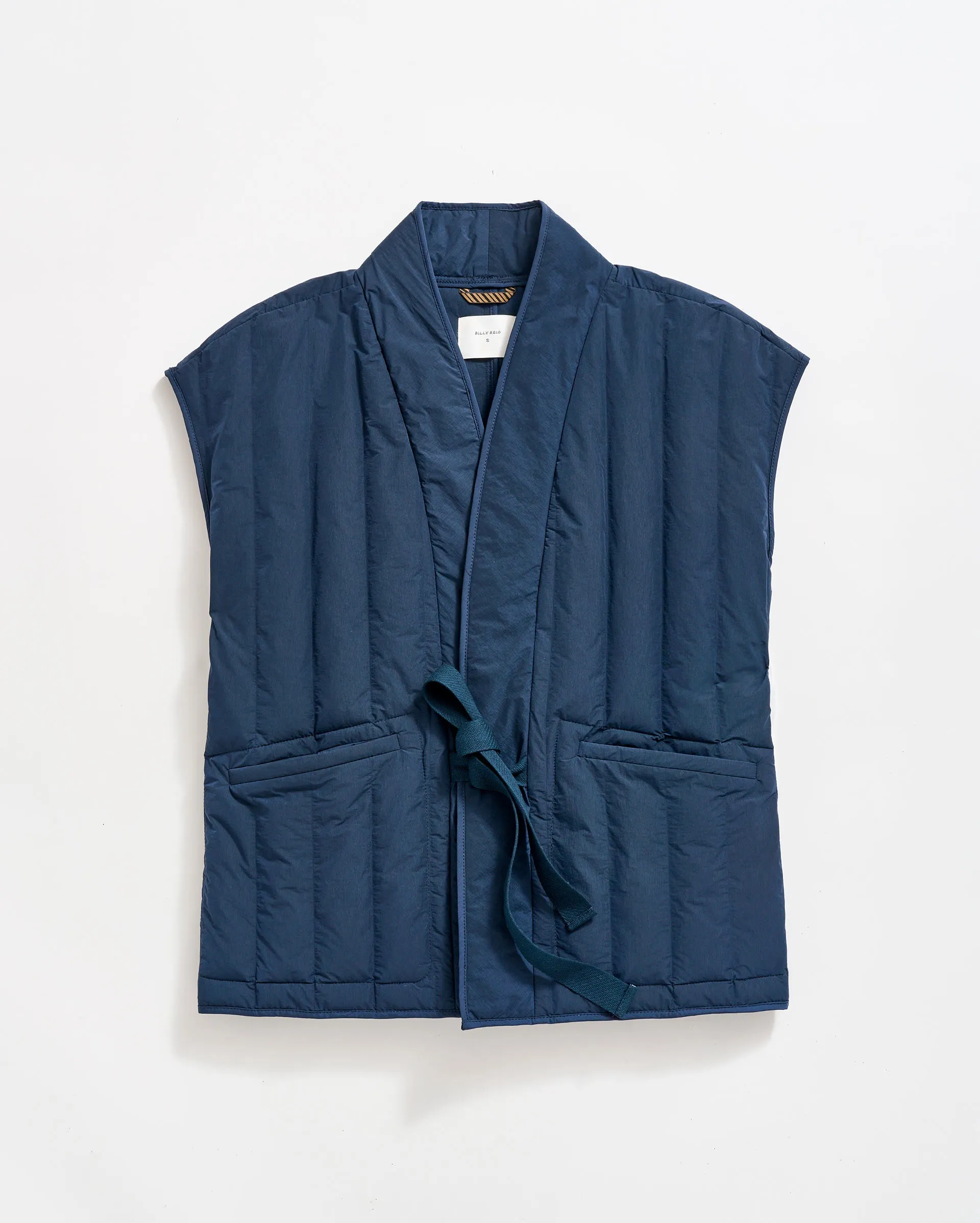 Tie Front Quilted Vest