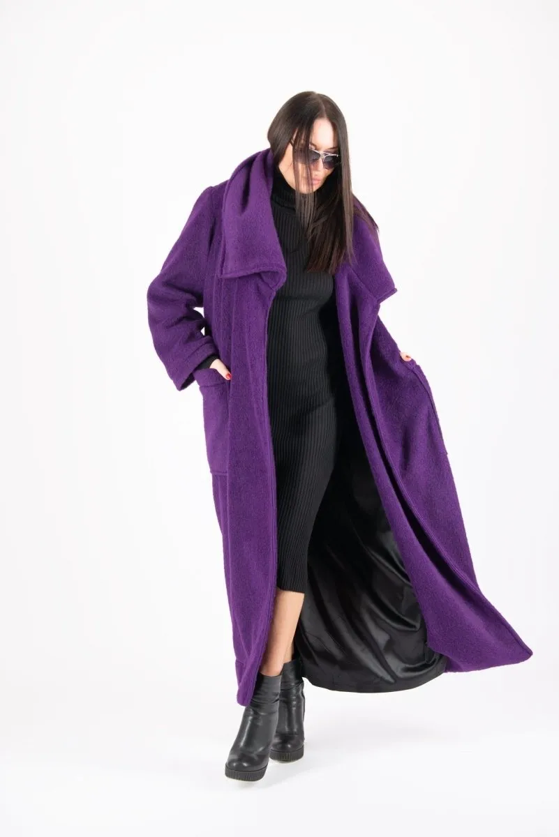 Winter Fur Purple Coat ERIN ON SALE