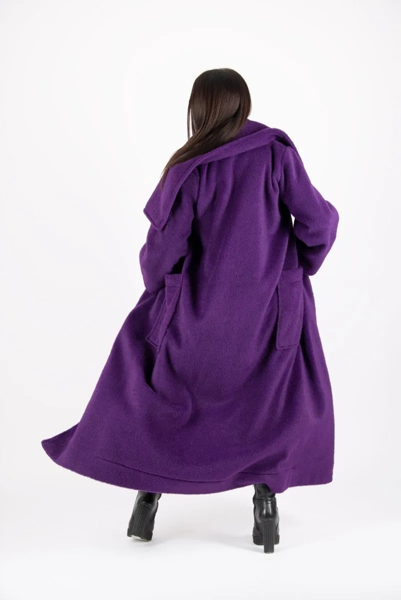 Winter Fur Purple Coat ERIN ON SALE