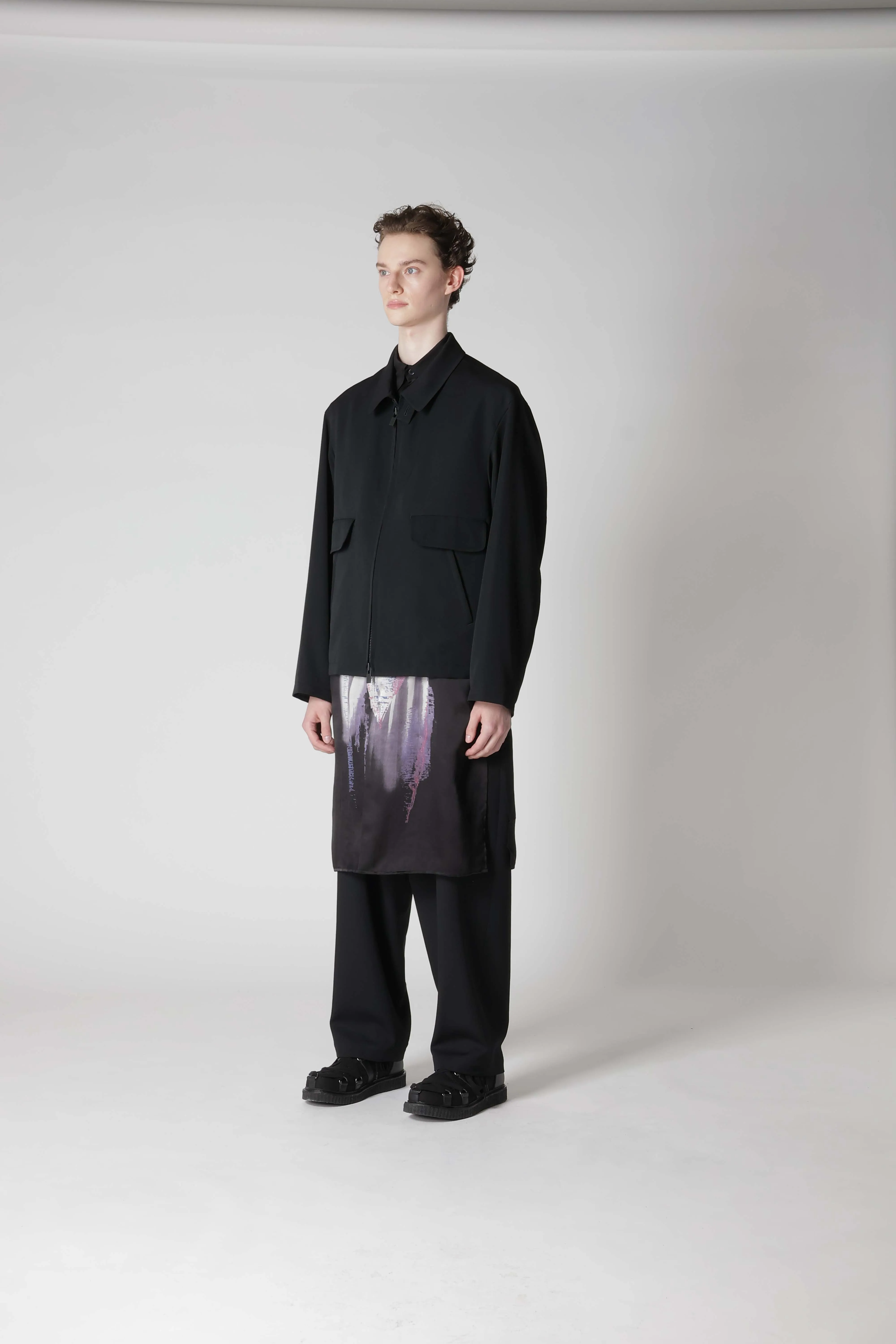 WOOL GABARDINE STANDARD BLOUSON