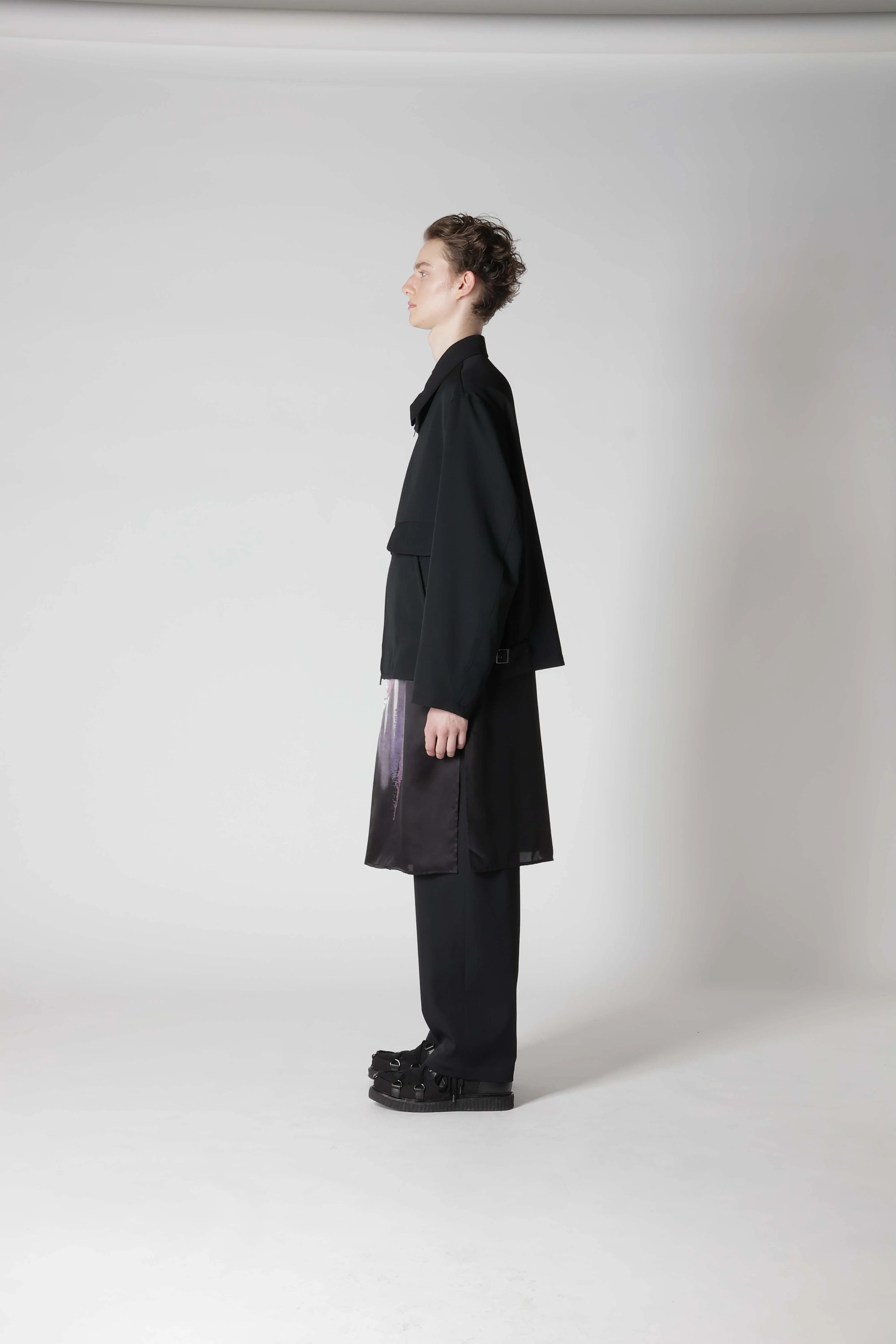 WOOL GABARDINE STANDARD BLOUSON